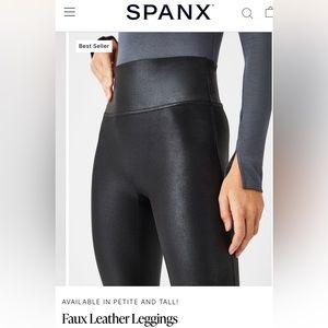 Spanx faux leather leggings